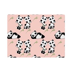 Cute Panda Animal Pattern Premium Plush Fleece Blanket (mini) by Perong