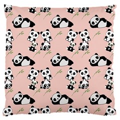 Cute Panda Animal Pattern 16  Baby Flannel Cushion Case (two Sides) by Perong