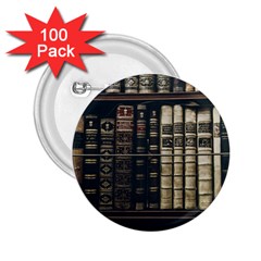 Antique Vintage Old Book 2 25  Buttons (100 Pack)  by Perong