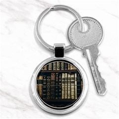 Antique Vintage Old Book Key Chain (round)