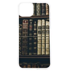 Antique Vintage Old Book Iphone 15 Tpu Uv Print Case by Perong