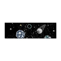 Glittering Planets Space Galaxy Glitter Black Sticker Bumper (10 Pack) by Perong