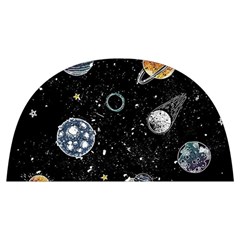 Glittering Planets Space Galaxy Glitter Black Anti Scalding Pot Cap by Perong