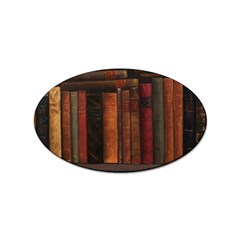 Old Books Vintage Office Antique Library Sticker (oval) by Perong