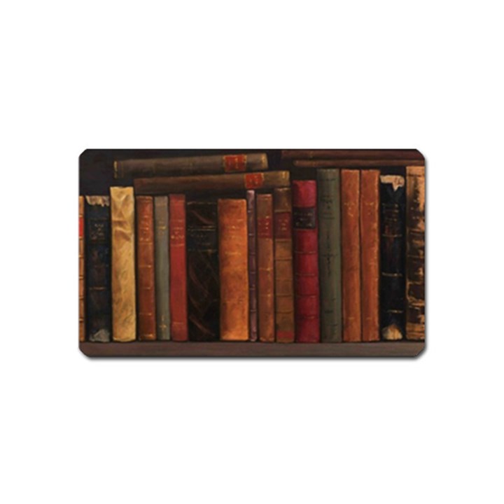 Old Books Vintage Office Antique Library Magnet (Name Card)