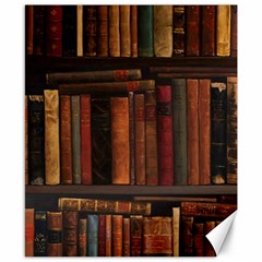 Old Books Vintage Office Antique Library Canvas 8  X 10  by Perong