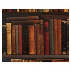 Old Books Vintage Office Antique Library Premium Plush Fleece Blanket (medium) by Perong