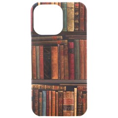 Old Books Vintage Office Antique Library Iphone 15 Pro Max Black Uv Print Pc Hardshell Case