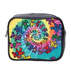 Tie Dye Grateful Dead Bears Mini Toiletries Bag (two Sides) by Perong