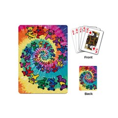 Tie Dye Grateful Dead Bears Playing Cards Single Design (mini)