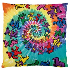 Tie Dye Grateful Dead Bears Standard Premium Plush Fleece Cushion Case (one Side) by Perong