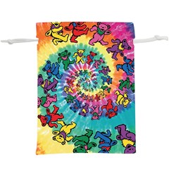 Tie Dye Grateful Dead Bears Lightweight Drawstring Pouch (xl) by Perong