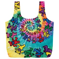 Tie Dye Grateful Dead Bears Full Print Recycle Bag (xxxl) by Perong