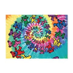 Tie Dye Grateful Dead Bears Crystal Sticker (a4) by Perong