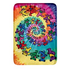 Tie Dye Grateful Dead Bears Rectangular Glass Fridge Magnet (4 Pack)