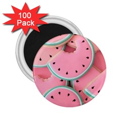 Aesthetic Cute Kawaii Watermelon 2 25  Magnets (100 Pack)  by Perong