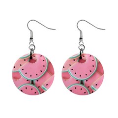 Aesthetic Cute Kawaii Watermelon Mini Button Earrings by Perong