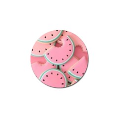 Aesthetic Cute Kawaii Watermelon Golf Ball Marker by Perong