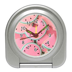 Aesthetic Cute Kawaii Watermelon Travel Alarm Clock by Perong