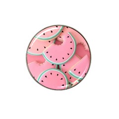 Aesthetic Cute Kawaii Watermelon Hat Clip Ball Marker (4 Pack) by Perong