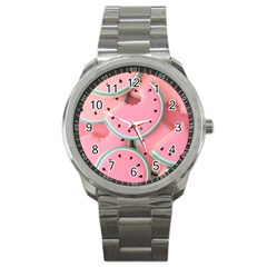 Aesthetic Cute Kawaii Watermelon Sport Metal Watch by Perong