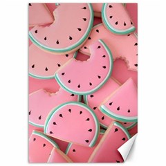 Aesthetic Cute Kawaii Watermelon Canvas 12  X 18  by Perong