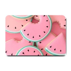 Aesthetic Cute Kawaii Watermelon Small Doormat by Perong