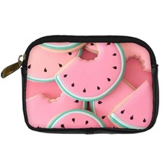 Aesthetic Cute Kawaii Watermelon Digital Camera Leather Case