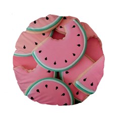 Aesthetic Cute Kawaii Watermelon Standard 15  Premium Round Cushions by Perong