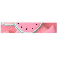 Aesthetic Cute Kawaii Watermelon Large Premium Plush Fleece Scarf 