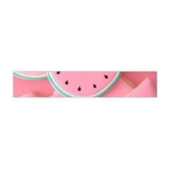 Aesthetic Cute Kawaii Watermelon Premium Plush Fleece Scarf (mini) by Perong