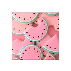 Aesthetic Cute Kawaii Watermelon Satin Bandana Scarf 22  X 22 