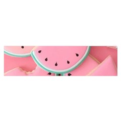 Aesthetic Cute Kawaii Watermelon Oblong Satin Scarf (16  X 60 ) by Perong