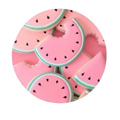 Aesthetic Cute Kawaii Watermelon Mini Round Pill Box by Perong