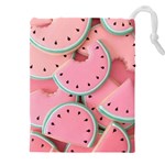 Aesthetic Cute Kawaii Watermelon Drawstring Pouch (5XL) Front