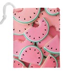 Aesthetic Cute Kawaii Watermelon Drawstring Pouch (5XL) Back