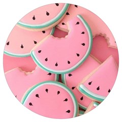 Aesthetic Cute Kawaii Watermelon Round Trivet by Perong