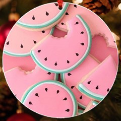 Aesthetic Cute Kawaii Watermelon Uv Print Acrylic Ornament Round by Perong