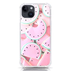 Aesthetic Cute Kawaii Watermelon Iphone 14 Tpu Uv Print Case by Perong