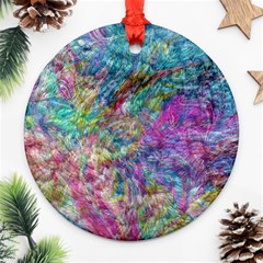 Abstract Candies Ornament (round) by kaleidomarblingart