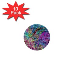 Abstract Candies 1  Mini Buttons (10 Pack)  by kaleidomarblingart