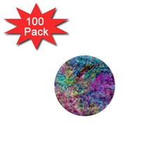 Abstract Candies 1  Mini Buttons (100 Pack)  by kaleidomarblingart