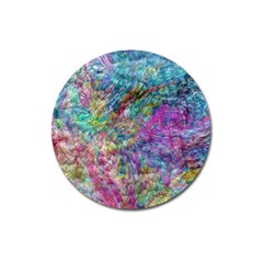 Abstract Candies Magnet 3  (round) by kaleidomarblingart