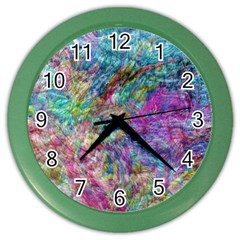 Abstract Candies Color Wall Clock by kaleidomarblingart