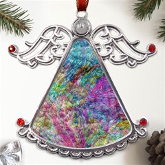 Abstract Candies Metal Angel With Crystal Ornament