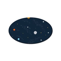 Space Nasa Galaxy Sticker (oval)