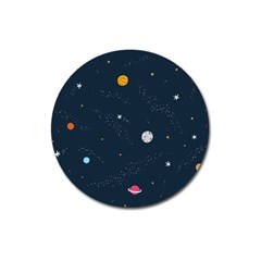 Space Nasa Galaxy Magnet 3  (round)