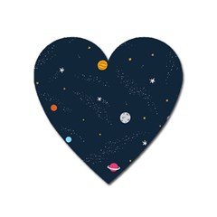 Space Nasa Galaxy Heart Magnet by Perong