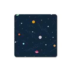 Space Nasa Galaxy Square Magnet