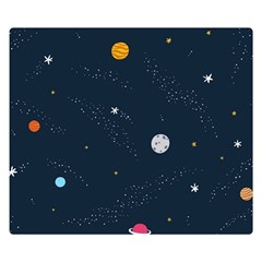 Space Nasa Galaxy Two Sides Premium Plush Fleece Blanket (kids Size) by Perong